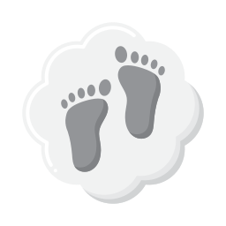 Carbon footprint icon