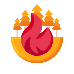 лесной пожар иконка