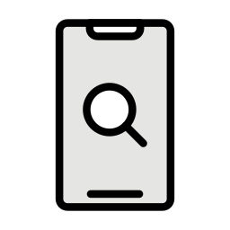ricerca mobile icona