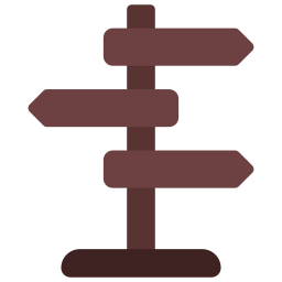 señal direccional icono