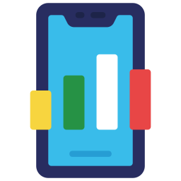 mobile analytics icon