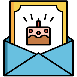 carta de invitación icono
