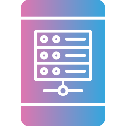 archiviazione mobile icona