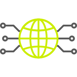 réseau mondial Icône