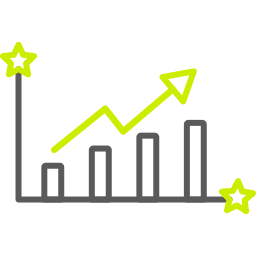 Growth chart icon