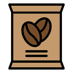 pacchetto caffè icona
