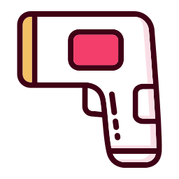 pistola termometro icona
