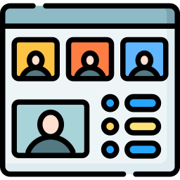 Online meeting icon