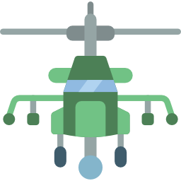 helicóptero del ejército icono