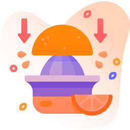 Orange squeezer icon