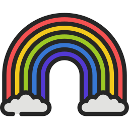 arco iris icono