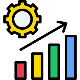 crecimiento de beneficios icono