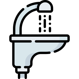 Hair wash sink icon