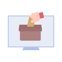 Online voting icon