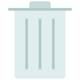 Trash can icon