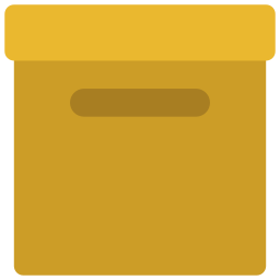 caja de almacenaje icono