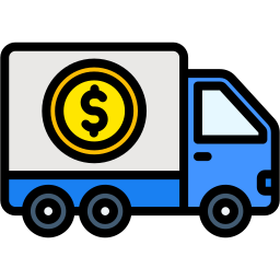 camion della banca icona