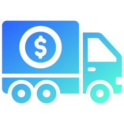 bank vrachtwagen icoon