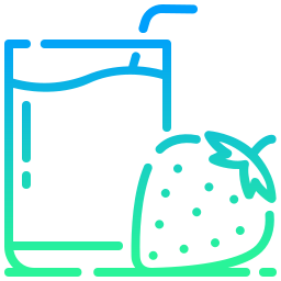 Strawberry juice icon