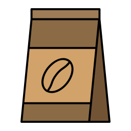 grano de café icono