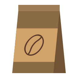 grano de café icono