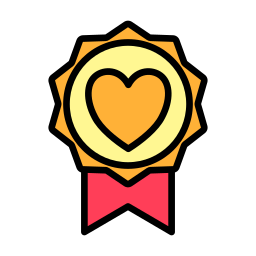 badge d'amour Icône