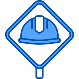 Construction sign icon
