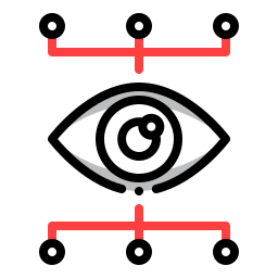tracciamento oculare icona