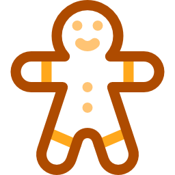 Gingerbread man icon