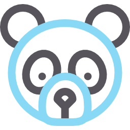 urso panda Ícone