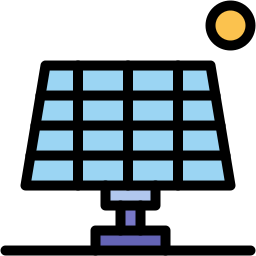 panel solar icono