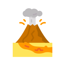 erupção Ícone