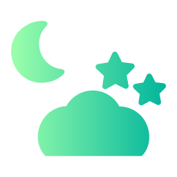 Cloudy night icon