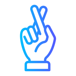 finger kreuzen icon