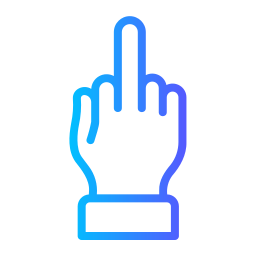 Middle finger icon