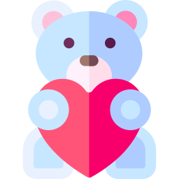 oso de peluche icono