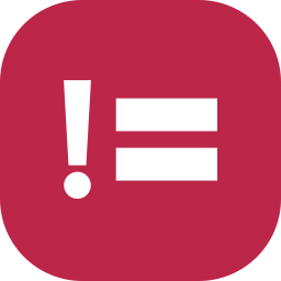 Not equal icon