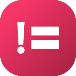 Not equal icon