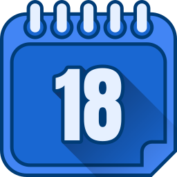 número 18 icono