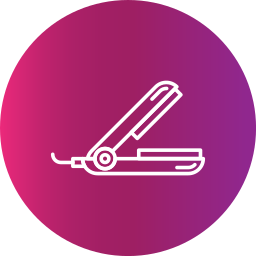 Hair straightener icon