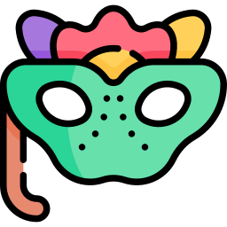 maschera di carnevale icona