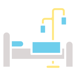 lit d'hôpital Icône