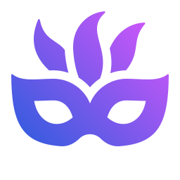 máscara de fiesta icono