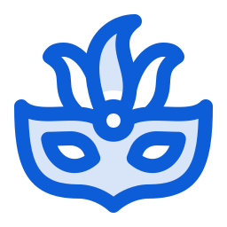 maschera da festa icona