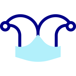 Sombrero de bufon icono
