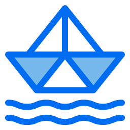 Paper boat icon