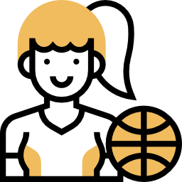 giocatore di basket icona