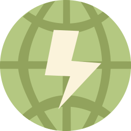 Green energy icon