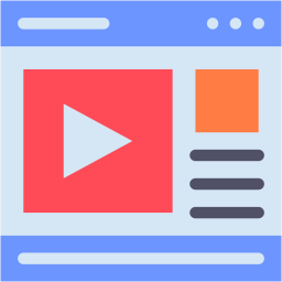 Video advertising icon