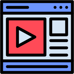 Video advertising icon